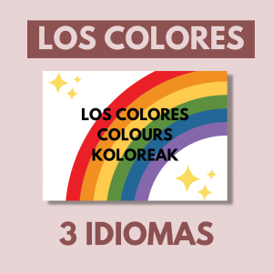 Los colores en 3 idiomas (Español, Inglés, Euskera) | DESCARGABLE & EDITABLE