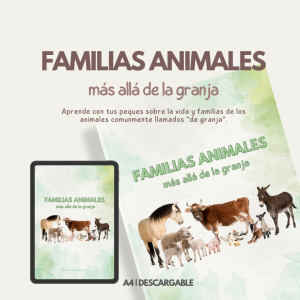 FAMILIAS ANIMALES (más allá de la granja) | A4, 90 PÁGINAS, DESCARGABLE