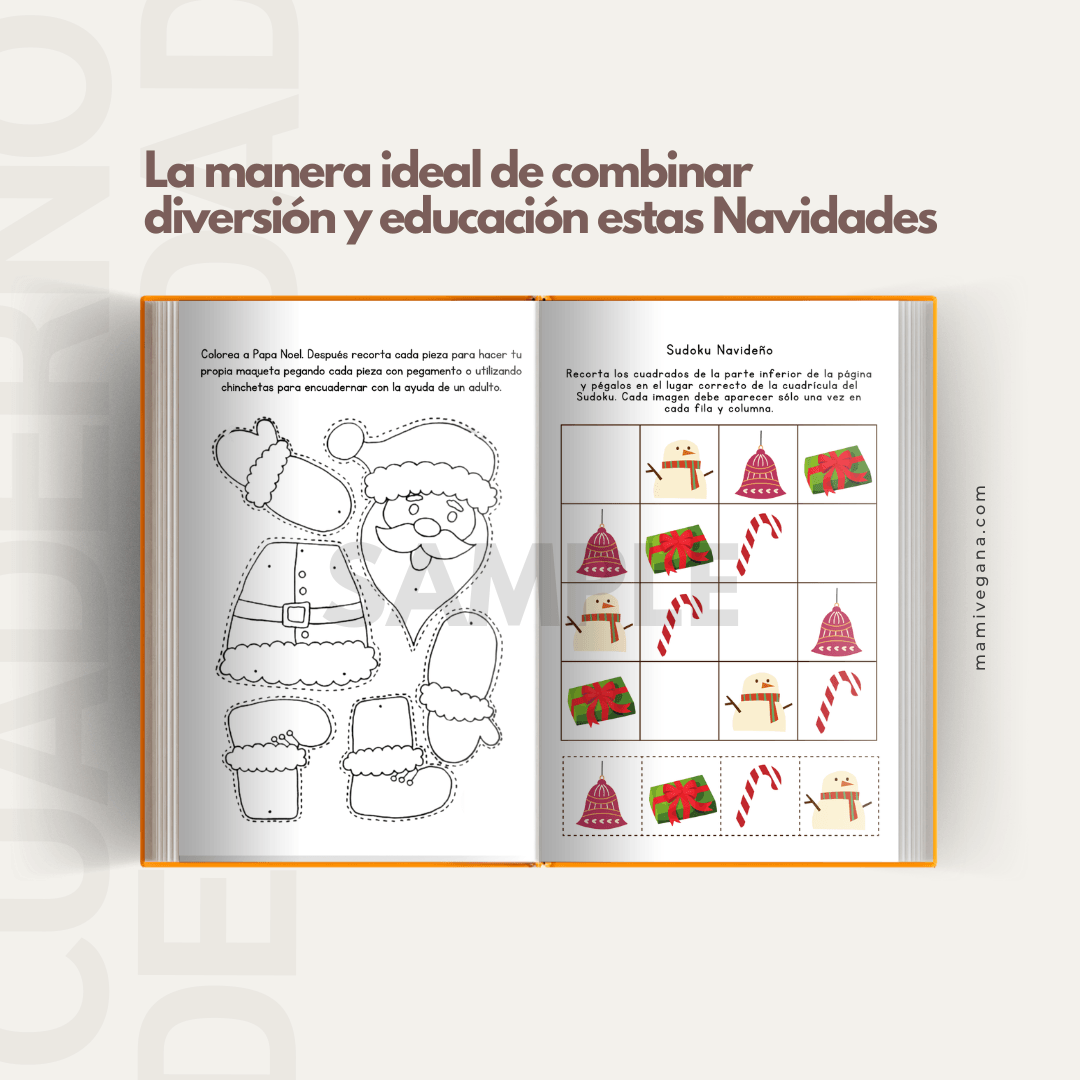 CUADERNO DE ACTIVIDADES PARA NAVIDAD 🎄 (digital y descargable) - Imagen 2