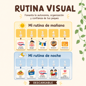 RUTINA VISUAL para peques (mañana y noche) | VIRTUAL Y DESCARGABLE